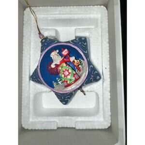 Jim Shore 2014 Santa North Pole Star Christmas Ornament Danbury Mint